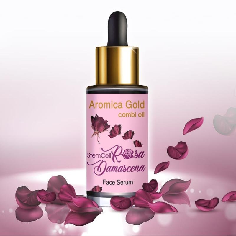 Ser Facial Aromica Gold cu Celule Stem Rosa Damascena 20ml