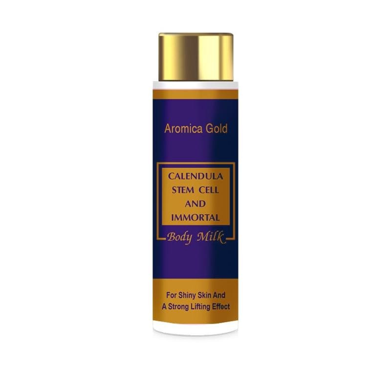 Lapte de corp AROMICA GOLD cu gălbenele și celule stem nemuritoare 100 ml